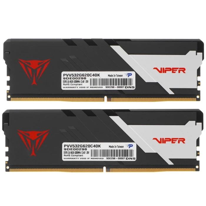 Оперативная память Patriot Viper Venom 32Gb 6200Mhz, KIT 2*16Gb, PVV532G620C40K