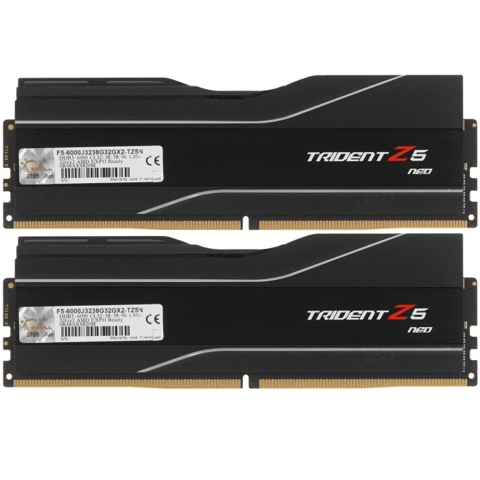 Оперативная память G.Skill Trident Z5 Neo 64Gb 6000Mhz, KIT 2*32Gb, F5-6000J3238G32GX2-TZ5N