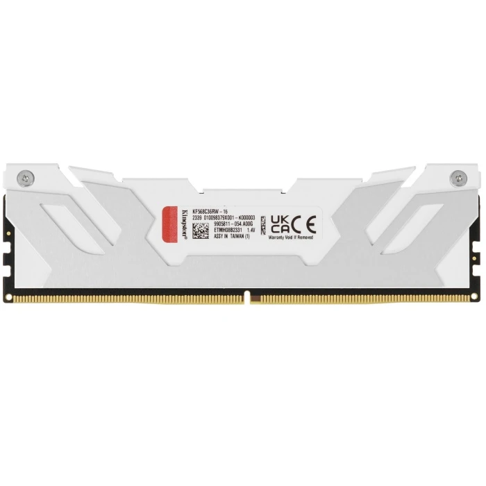 Оперативная память Kingston Fury Renegade White 16Gb 6800Mhz, KF568C36RW-16