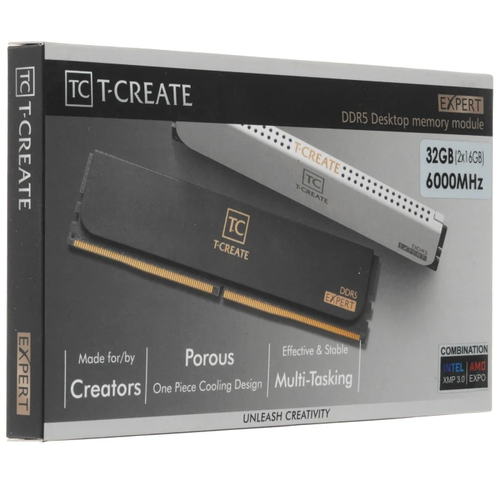 Оперативная память Team Group T-Create Expert 32Gb 6000Mhz, KIT 2*16Gb, CTCWD532G6000HC38ADC01