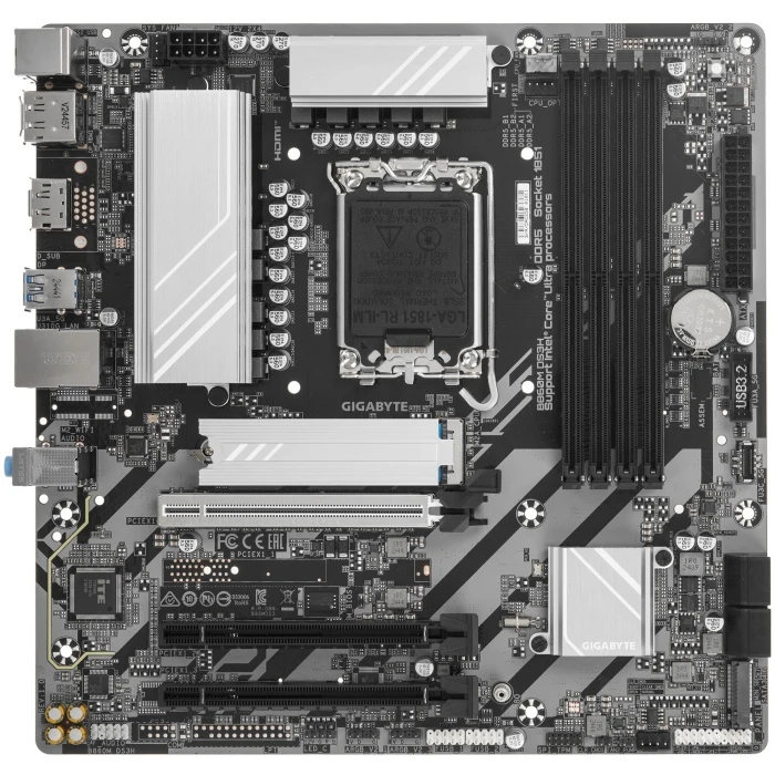 Мат. плата GIGABYTE B860M DS3H, LGA 1851