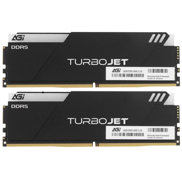 Оперативная память AGI TurboJet RGB 32Gb 6000Mhz, KIT 2*16Gb, AGI6APC16UD858-DC