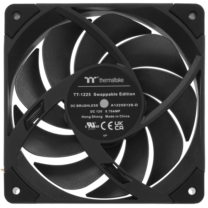 Комплект вентиляторов Thermaltake TOUGHFAN EX12 Pro High Static Pressure PC Cooling Fan – Swappable Edition (3-Fan Pack) черный, CL-F171-PL12BL-A