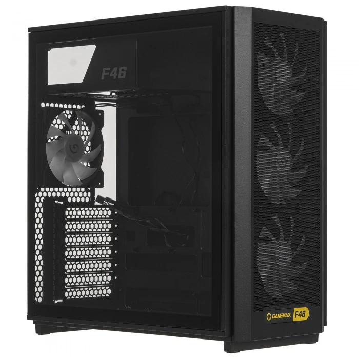 Корпус GameMax F46 BK черный, Mid-Tower