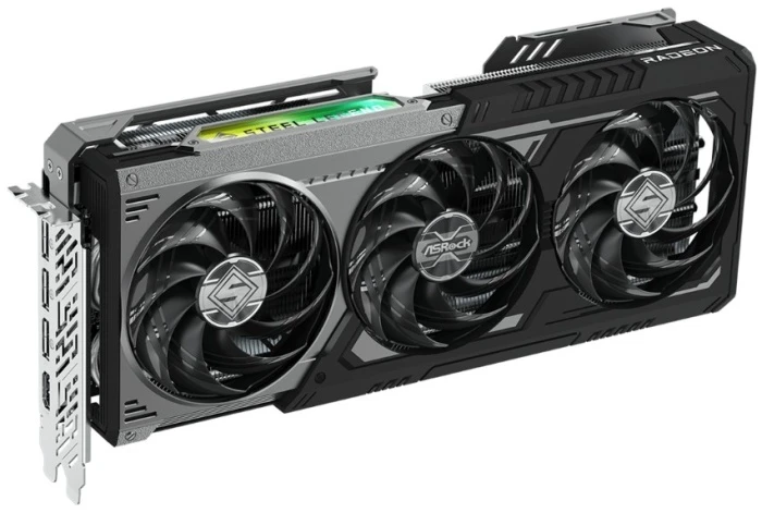 Видеокарта ASRock AMD Radeon RX 9070 XT Steel Legend Dark 16Gb