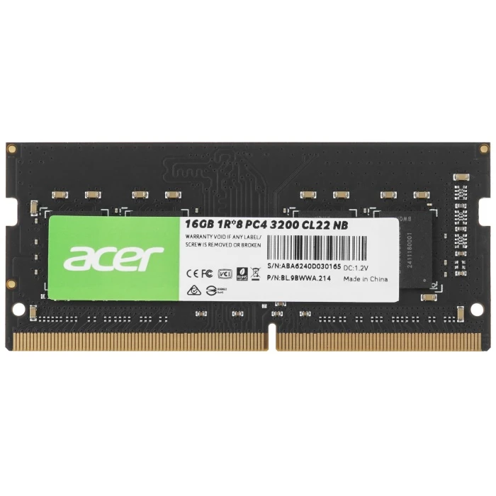 Оперативная память Acer SD100 16Gb 3200Mhz, BL.9BWWA.214