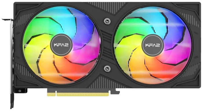Видеокарта KFA2 GeForce RTX 5060 ROCK(X) OC 2FAN RGB Black 8Gb