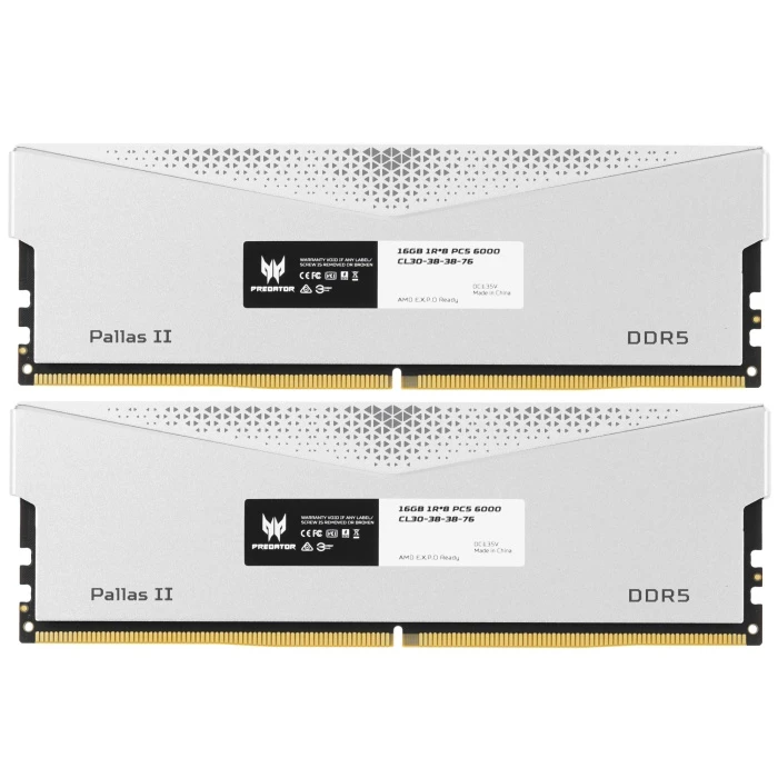 Оперативная память Acer Predator Pallas II 32Gb 6000Mhz, KIT 2*16Gb, BL.9BWWR.350
