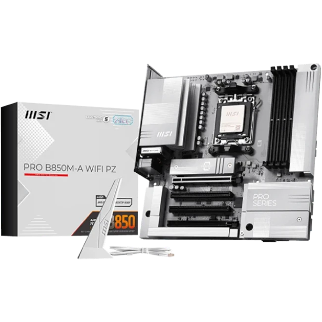 Мат. плата MSI PRO B850M-A WIFI PZ, AM5