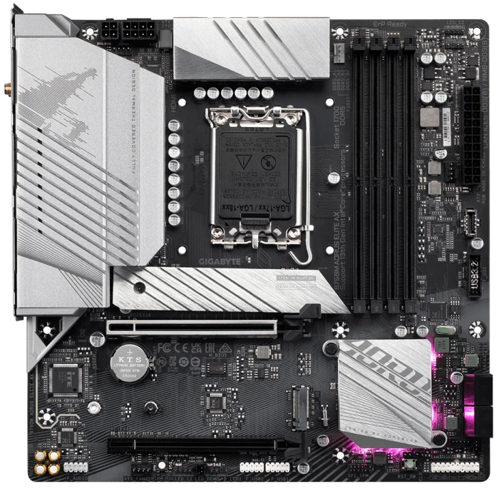 Мат. плата GIGABYTE B760M AORUS ELITE AX, LGA 1700
