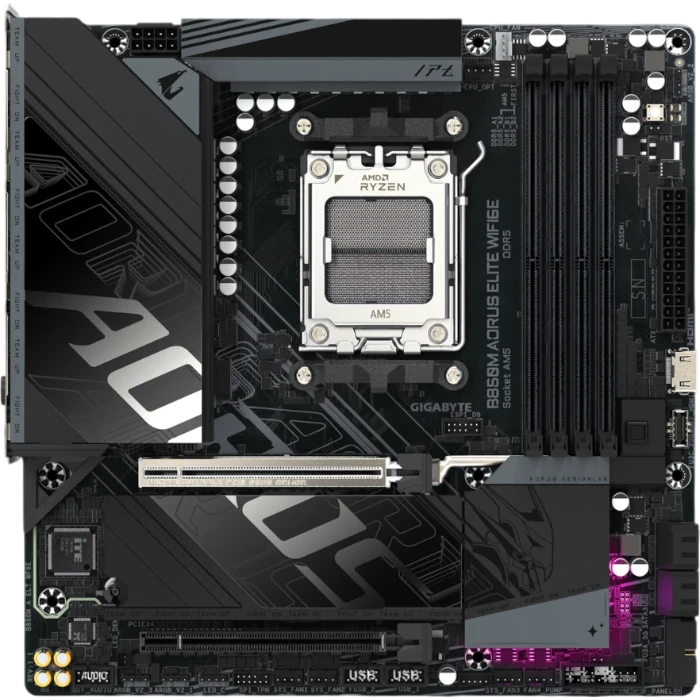 Мат. плата GIGABYTE B850M AORUS ELITE WIFI6E, AM5