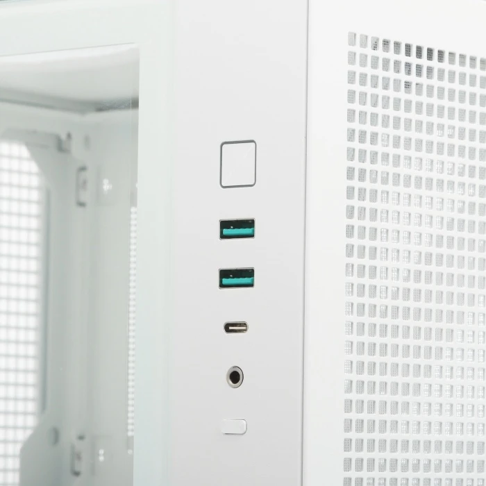 Корпус DEEPCOOL CH270 DIGITAL белый, Mini-Tower