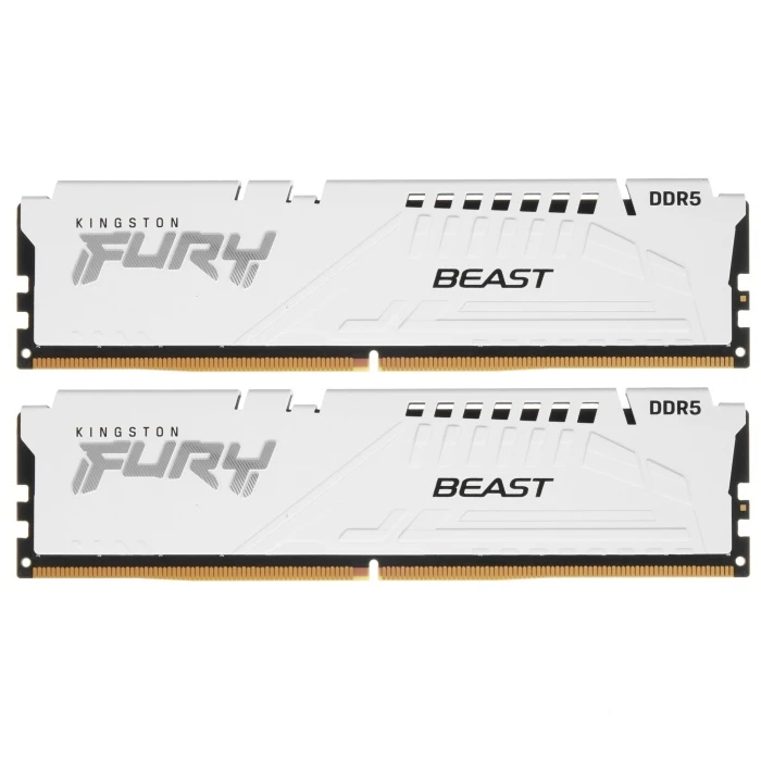 Оперативная память Kingston FURY Beast White 64Gb 5200Mhz, KIT 2*32Gb, KF552C40BWK2-64