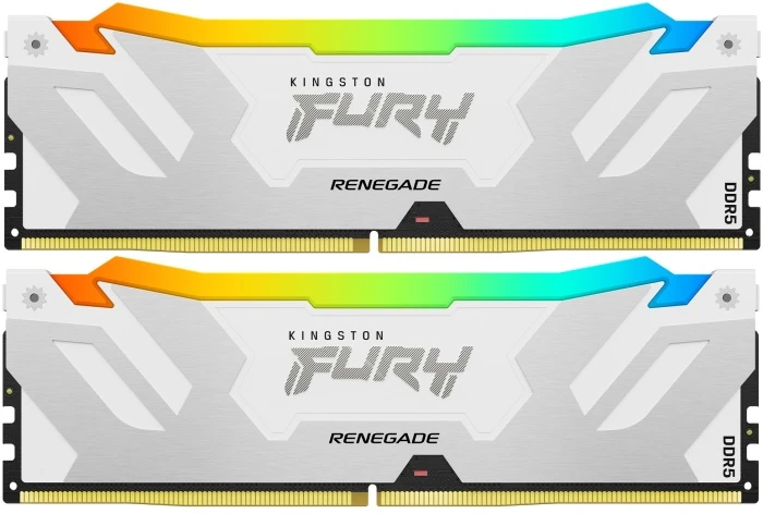Оперативная память Kingston Fury Renegade White RGB 32Gb 6800Mhz, KIT 2*16Gb, KF568C36RWAK2-32
