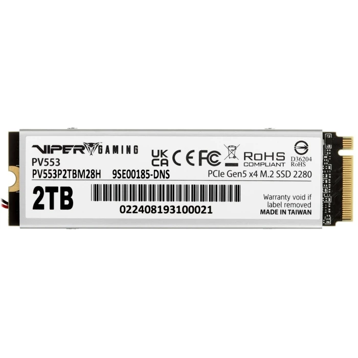 SSD накопитель Patriot Viper PV553 2Tb M.2 NVMe, PV553P2TBM28H