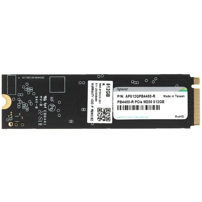 SSD накопитель Apacer PB4480 512Gb M.2 NVMe, AP512GPB4480-R