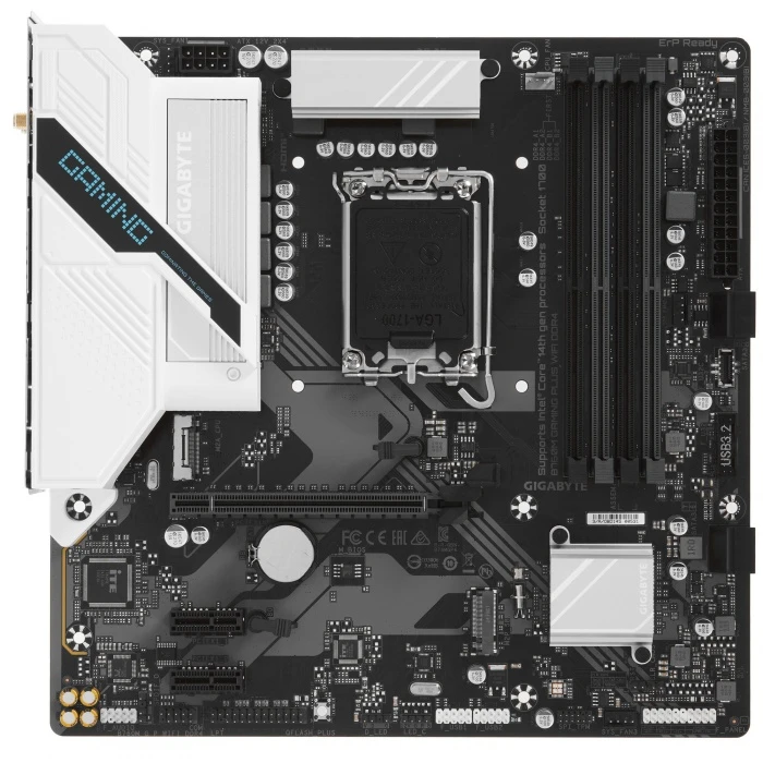 Мат. плата GIGABYTE B760M GAMING PLUS WIFI DDR4, LGA 1700