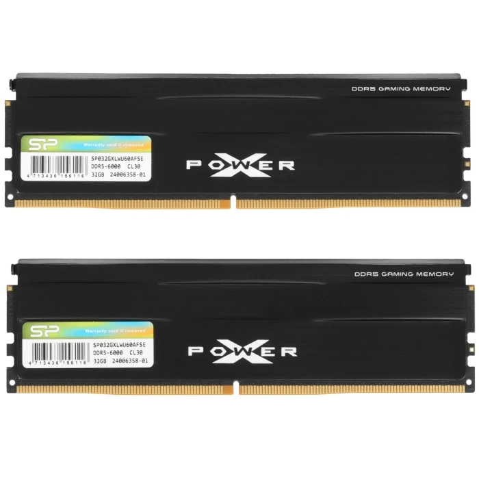 Оперативная память Silicon Power Xpower Zenith 64Gb 6000Mhz, KIT 2*32Gb, SP064GXLWU60AFDE