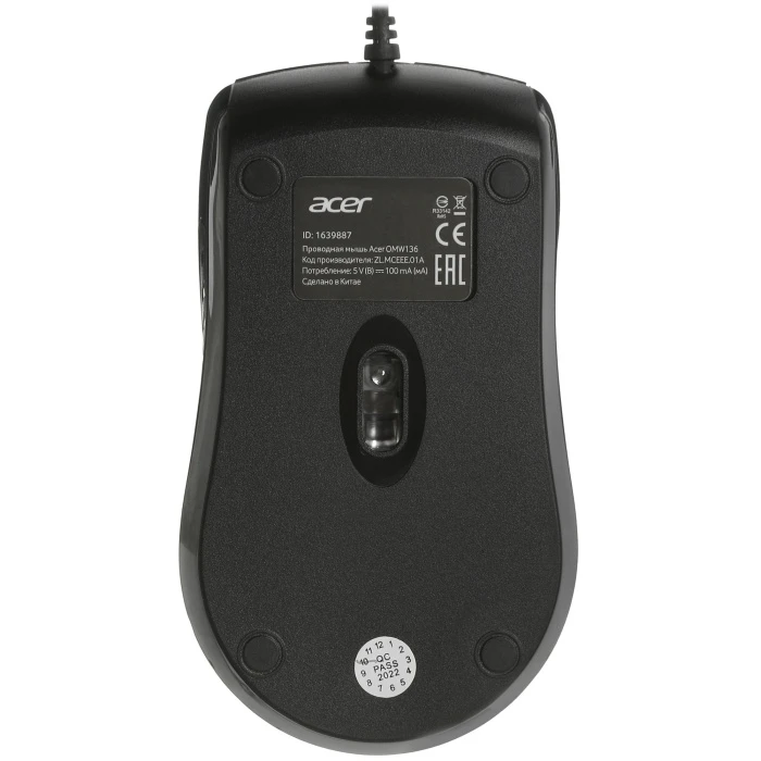Мышь Acer OMW136, черный