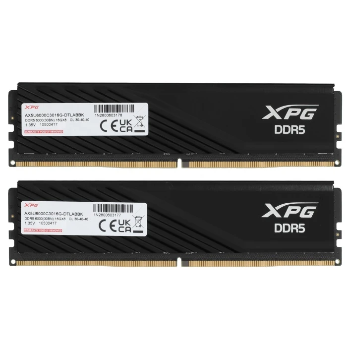 Оперативная память ADATA XPG Lancer Blade 32Gb 6000Mhz, KIT 2*16Gb, AX5U6000C3016G-DTLABBK