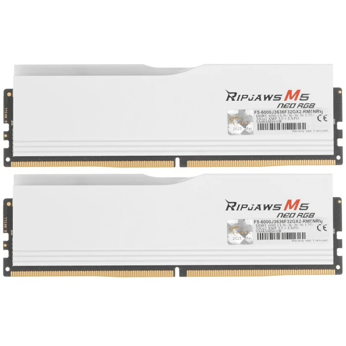 Оперативная память G.Skill RIPJAWS M5 NEO 64Gb 6000Mhz, KIT 2*32Gb, F5-6000J3636F32GX2-RM5NRW