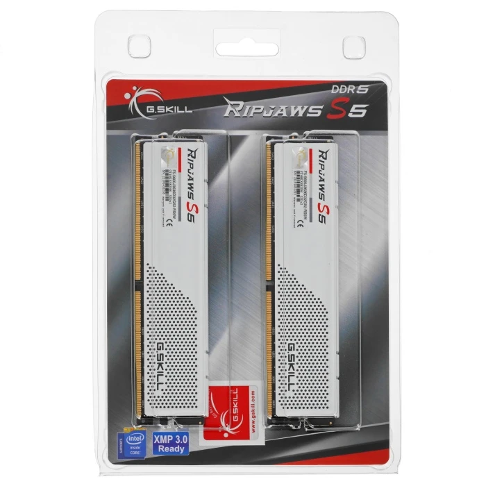 Оперативная память G.Skill Ripjaws S5 64Gb 5600Mhz, KIT 2*32Gb, F5-5600J3636D32GX2-RS5W