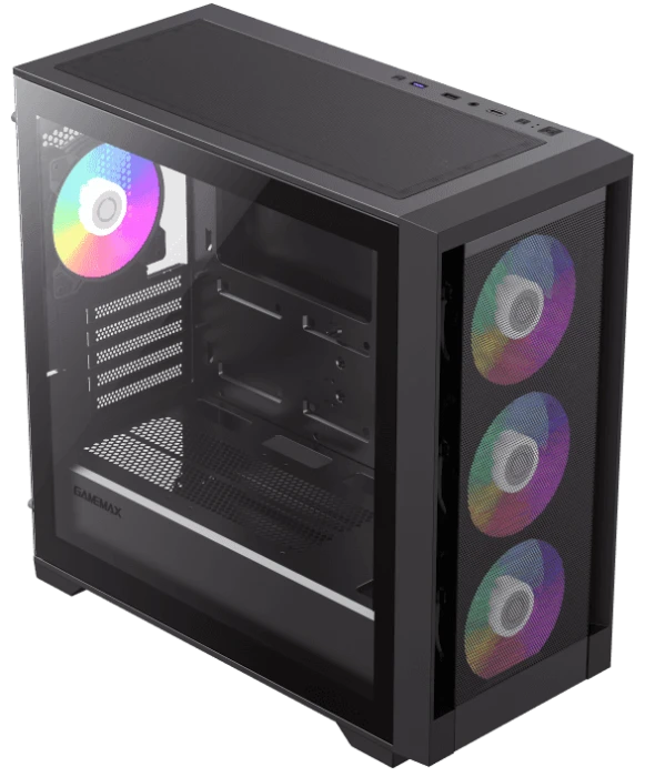 Корпус GameMax Defender MB черный, Mini-Tower