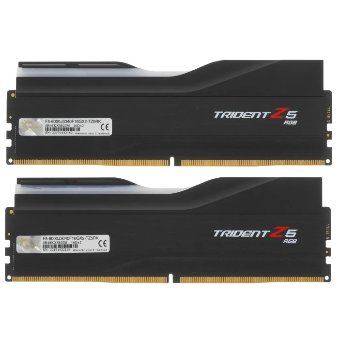 Оперативная память G.Skill Trident Z5 RGB 32Gb 6000Mhz, KIT 2*16Gb, F5-6000J3040F16GX2-TZ5RK
