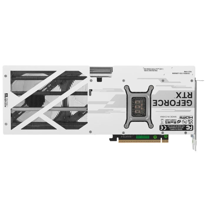 Видеокарта KFA2 GeForce RTX 5070 Ti ROCK(X) OC 3FAN RGB White 16Gb