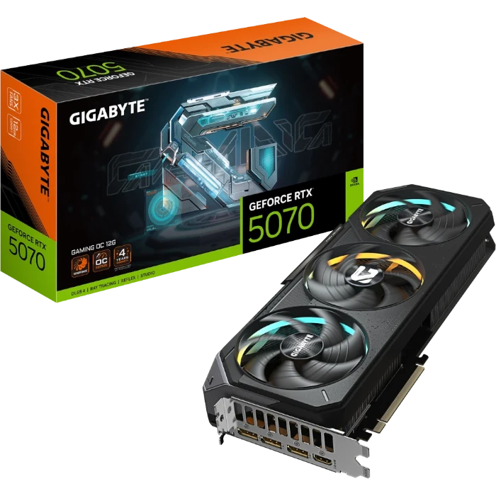 Видеокарта GIGABYTE GeForce RTX 5070 GAMING OC 12Gb