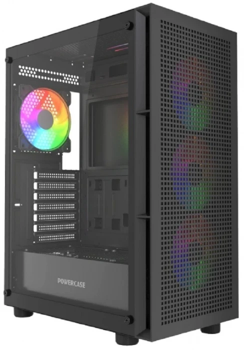 Корпус PowerCase Mistral EA17 черный, Mid-Tower