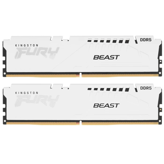 Оперативная память Kingston FURY Beast White 64Gb 6400Mhz, KIT 2*32Gb, KF564C32BWEK2-64