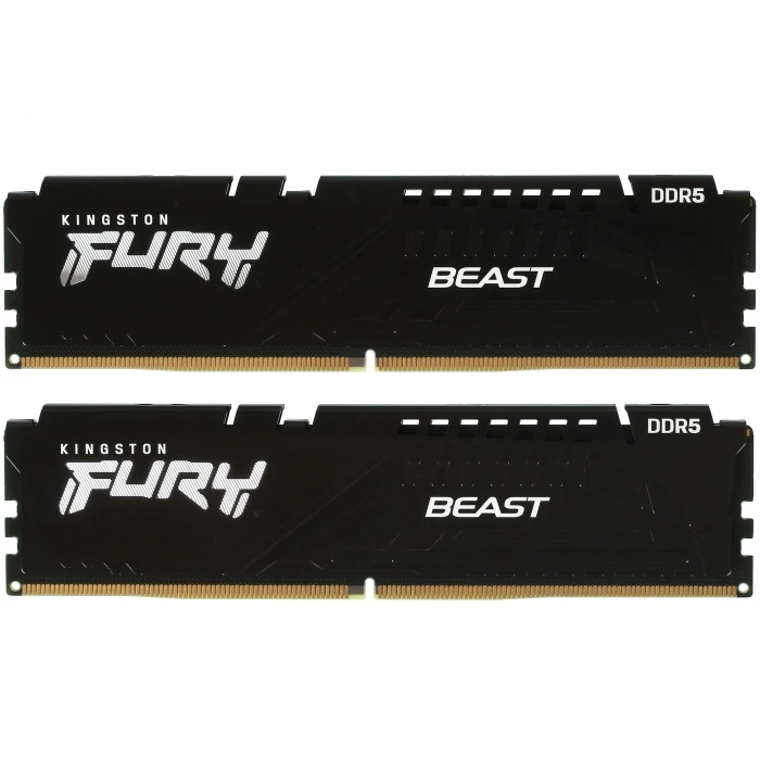 Оперативная память Kingston FURY Beast Black 32Gb 5200Mhz, KIT 2*16Gb, KF552C40BBK2-32