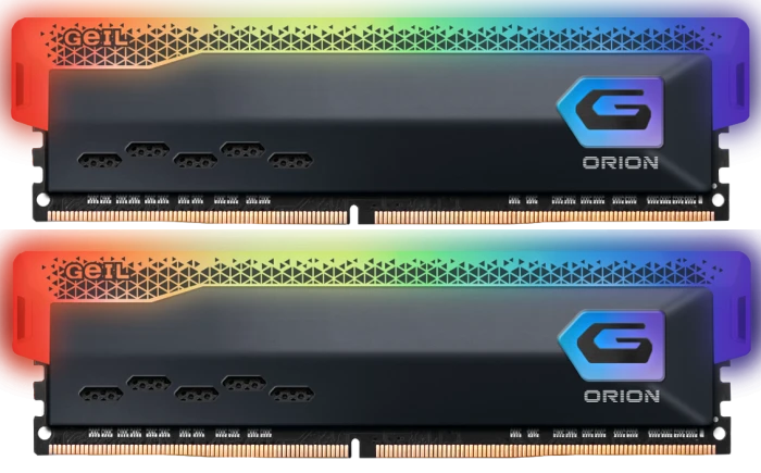 Оперативная память GeIL Orion RGB 32Gb 3200Mhz, KIT 2*16Gb, GOSG432GB3200C16BDC