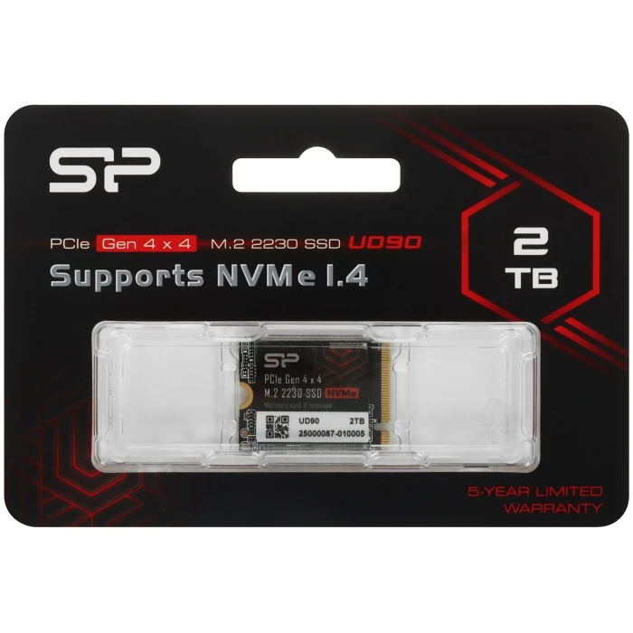 SSD накопитель SiliconPower UD90 2Tb M.2 NVMe, SP02KGBP44UD9007