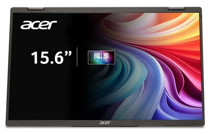 Монитор Acer PD163Qbmiuux, 15.6", черный