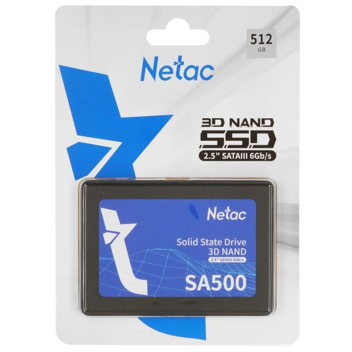SSD накопитель Netac SA500 512Gb 2.5" SATA, NT01SA500-512-S3X
