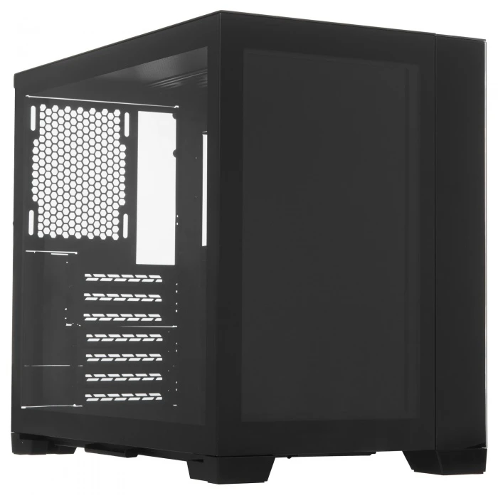 Корпус Lamptron LAMP-DMS380 черный, Mid-Tower