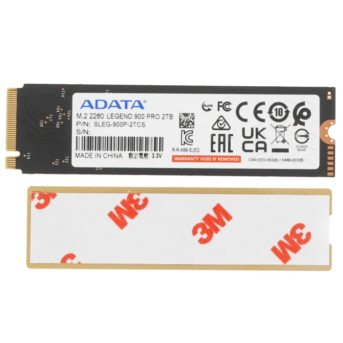 SSD накопитель ADATA LEGEND 900 PRO 2Tb M.2 NVMe, SLEG-900P-2TCS