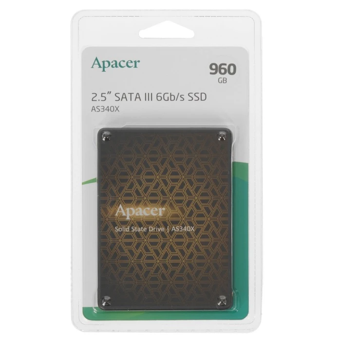 SSD накопитель Apacer AS340X 960Gb 2.5" SATA, AP960GAS340XC-1