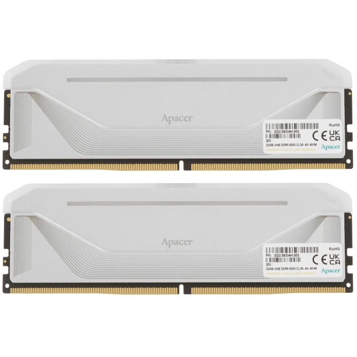 Оперативная память Apacer NOX RGB 64Gb 6000Mhz, KIT 2*32Gb, AH5U64G60C622NWAA-2