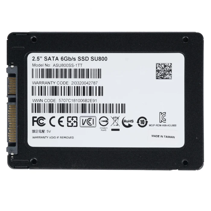 SSD накопитель ADATA SU800 1Tb 2.5" SATA, ASU800SS-1TT-C