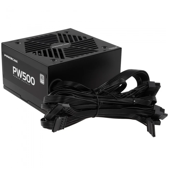 Блок питания PowerCase PW500 черный, PS-500W-DC