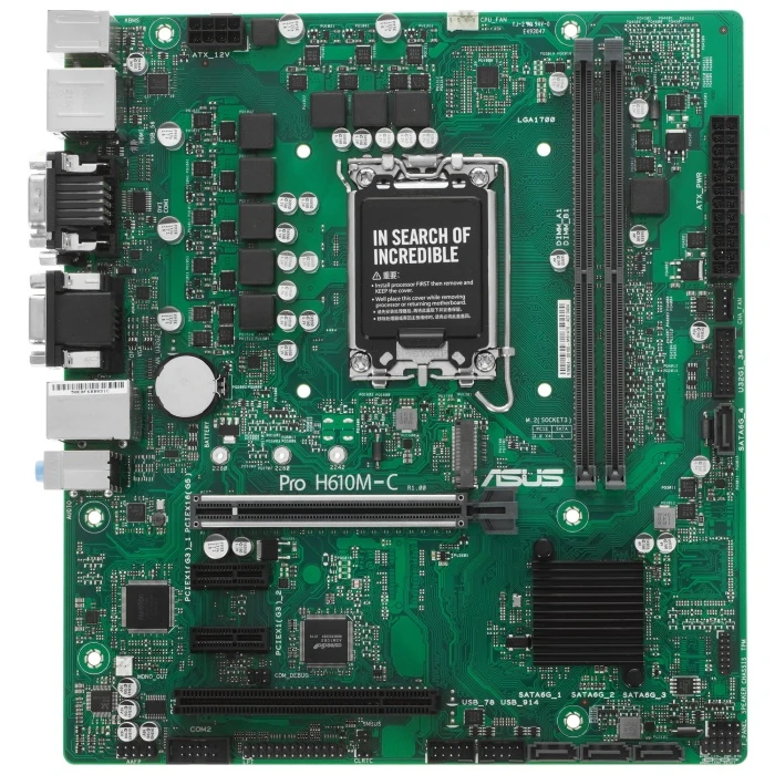 Мат. плата ASUS Pro H610M-C-CSM, LGA 1700