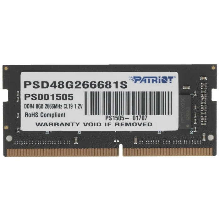 Оперативная память Patriot Signature Line 8Gb 2666Mhz, PSD48G266681S