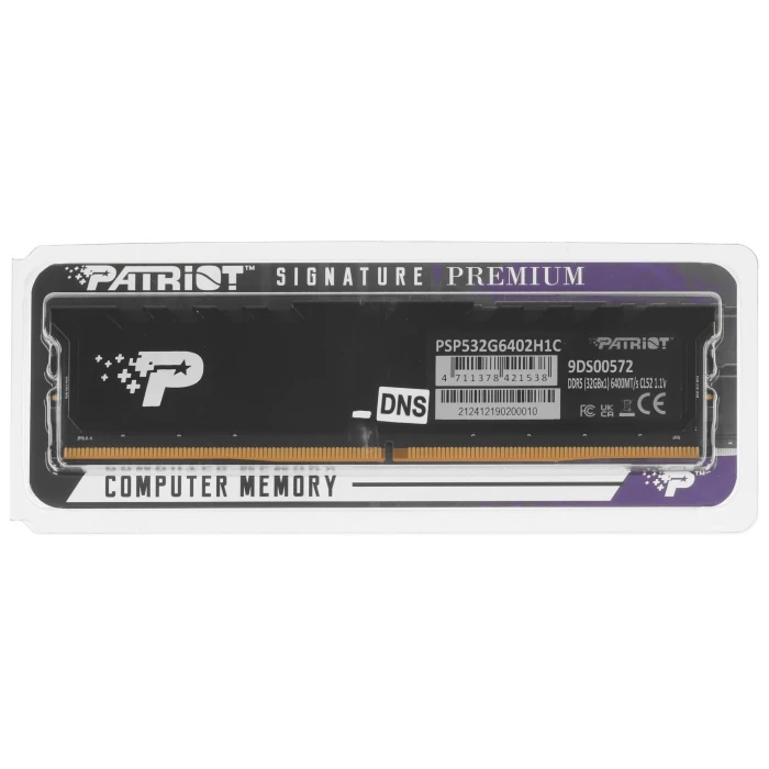 Оперативная память Patriot Signature Premium CUDIMM 32Gb 6400Mhz, PSP532G6402H1C