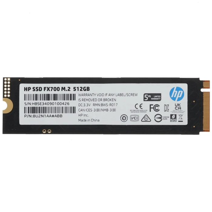 SSD накопитель HP FX700 512Gb M.2 NVMe, 8U2N1AA#ABB