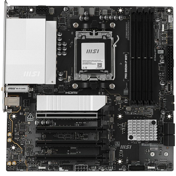Мат. плата MSI PRO B850M-P WIFI, AM5
