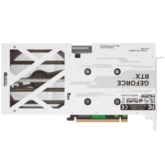 Видеокарта KFA2 GeForce RTX 5060 Ti ROCK(X) OC 2FAN RGB White 8Gb