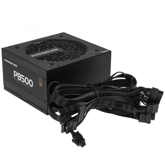 Блок питания PowerCase PB500 черный, PS-500B-DC